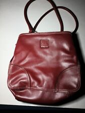 Bolsa de couro sintético vermelha Liz Claiborne COMPLETA com bolsa de moedas e muito mais!, usado comprar usado  Enviando para Brazil