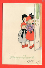 Künstl.-K. M. Munck, Wien, 1920 "Kinder mit Blumen, Neujahrsgrüße", usado comprar usado  Enviando para Brazil