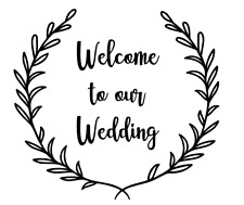 Welcome wedding vinyl for sale  Lancaster