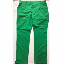 Under Armour Bright Green Golf Trousers Size 36 Leg 32 Nylon Polyester, used for sale  BRISTOL