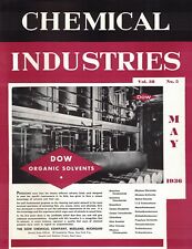 Chemical Industries Magazine May 1936 Dow Organic Solvents Cryolite for sale  Shipping to South Africa