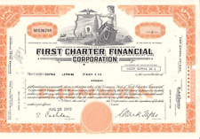 First Charter Financial Corporation - 1 akcje - 22. Aug 1972 - Inh. Nurkowanie na sprzedaż  Wysyłka do Poland