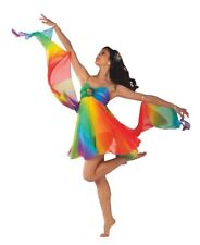 Dance  Costume Size  AS Contemporary Modern Lycra Lyrical Ballet Rainbow for sale  Shipping to South Africa