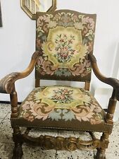 Gebraucht, Antiker Sessel Antik Barock Neorenaissance 1890 Eichen Holz Königlich Gobelin gebraucht kaufen  Rodenberg