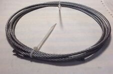 8' Of 3/16" Steel Wire Rope Cable, 3/16" - 7x19, for sale  Shipping to South Africa
