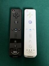 Controle remoto Nintendo OEM Wii preto branco Motion Plus lote 2 testado, usado comprar usado  Enviando para Brazil