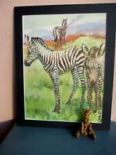 Vintage illustration zebras for sale  Lansdowne