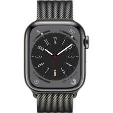 Usado, Apple Watch Series 8 45mm (celular) aço inoxidável grafite laço milanês - muito bom comprar usado  Enviando para Brazil