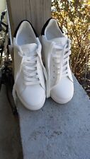 Kurt Geiger Laney Platform Sneakers Low Top White Leather Lace Up Size 41 for sale  Shipping to South Africa