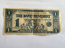 1940 novelty banknotes for sale  TAUNTON