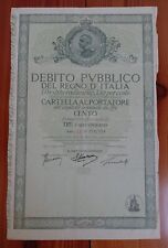 debito pubblico regno d italia usato  Viareggio