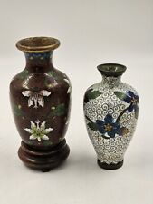 Miniature cloisonne vases for sale  PLYMOUTH