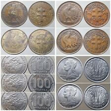 Afrique Equatoriale Francaise 50 Centimes à 100 francs 1942-1968 AEF colonie segunda mano  Embacar hacia Argentina