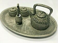 Antique Silver Tea Set 4 Pieces Miniature Alpaca Industria Argentina for sale  Shipping to South Africa