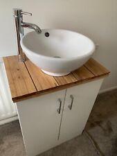 oak bathroom basin unit for sale  BURTON-ON-TRENT