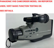 Videocámara Panasonic AG-188 Reporter usada (probado funciona-DEBES leer los detalles) segunda mano  Embacar hacia Argentina