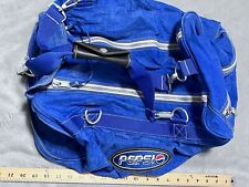 Bolso de lona vintage Pepsi Co azul deletreado manejado equipaje grande de mano para gimnasio segunda mano  Embacar hacia Argentina