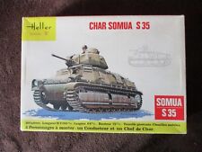 Vintage 1/35  Heller Char Souma S35 Model Tank Kit a/f for sale  CARDIGAN