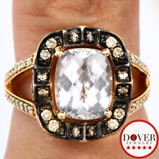 Used, Le Vian Brown Diamond 4.21ct Morganite 14K Gold Cushion Band Ring 8.1 Gr NR for sale  Shipping to South Africa