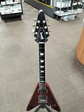 Guitarra elétrica Gibson Flying V vermelha metálica feita nos EUA 2008 corpo sólido MOD comprar usado  Enviando para Brazil
