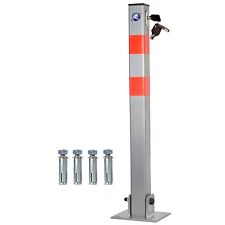 Used, Parking Bollard Lockable Folding Barrier Security Post Driveway Car Lock Heavy for sale  Shipping to South Africa