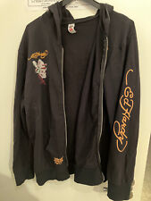 Usado, Ed Hardy by Christian Audigier Pullover Jacke Zip Herren 3XL Skull Cowboy comprar usado  Enviando para Brazil