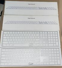 2 Apple Magic Keyboard com teclado numérico prata MQ052LL/A sem fio sem carregadores, usado comprar usado  Enviando para Brazil