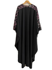 Black purple abaya for sale  LEICESTER