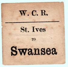 Railway luggage label for sale  STROUD