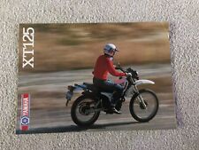 Yamaha xt125 brochure for sale  NANTWICH