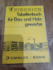 Friedrich tabellenbuch bau gebraucht kaufen  Rehlingen-Siersburg