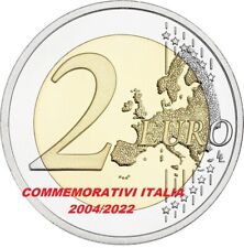 2 EURO COMMEMORATIVI ITALIA 2004/2022  FDC BU UNC FRON ROLLS usato  Vaprio D Adda