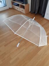 Regenschirm transparent weiß gebraucht kaufen  Stuttgart
