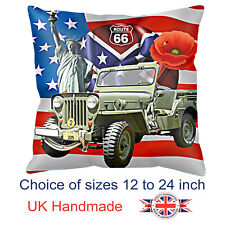 Used, Car Art Army Truck Cushion Military Vehicle Pillow Personalised Unofficial for sale  WISBECH