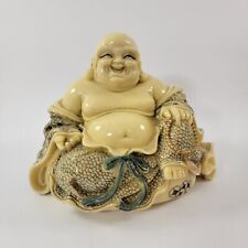 Vintage resin Buddha - a good quality and heavy resin Hotei Buddha ornament for sale  Shipping to South Africa