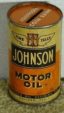 *OLD* Johnson Motor Oil coin bank can for sale  Shipping to South Africa