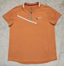 Camisa Tenis Nike Court Advantage Para Hombre Grande L 1/4 Cremallera Naranja Dri-Fit Calce Ajustado segunda mano  Embacar hacia Argentina