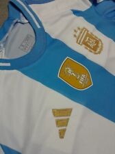 Camisa Colores Argentina AFA 3*. Messi. 10.  Fútbol argentino. Escudo Bordado, usado segunda mano  Argentina 