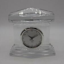 Usado, Reloj de escritorio Lenox vidrio ejecutivo sólido pesado decoración de oficina segunda mano  Embacar hacia Argentina