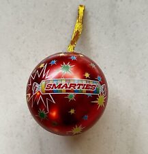 Smarties Candy Tin Christmas Ornament Ball Gift Box Collectible for sale  Shipping to South Africa