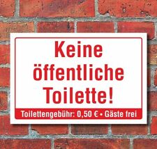 Schild öffentliche toilette gebraucht kaufen  Bad Driburg