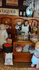 Vintage Dollhouse General Store. Complete With  Bisque Dolls An Cast Iron Stove for sale  Shipping to South Africa