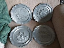 Vintage pewter plates for sale  LITTLEHAMPTON