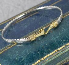 Superb Solid 18ct Gold and Silver Torque Bangle 7" Long for sale  UK