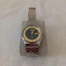 Vtg 80s Silver Tone Citizen Crystron Watch 4-280849KT Faceted Crystal (Read) for sale  Shipping to South Africa
