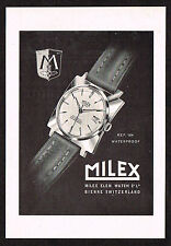 1950s Vintage Milex Elem Watch Print Ad d for sale  Shipping to South Africa