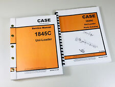 CASE 1845C UNI LOADER SKID STEER SERVICE MANUAL PARTS CATALOG REPAIR SHOP BOOKS for sale  Shipping to Canada