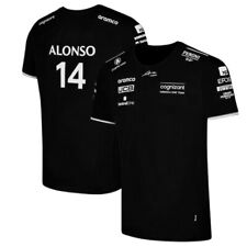 🏎 Camiseta Fernando Alonso Negra 👕 Aston Martin temporada 2023 ✅ comprar usado  Enviando para Brazil