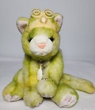 Ángel Gato Gatito Peluche Hada Alas Animal de Peluche Aurora Verde ""Catapilar"" LEER segunda mano  Embacar hacia Argentina