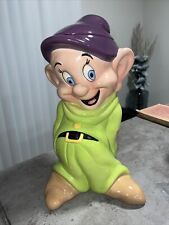 Used, Dopey Cookie Jar Snow White and the 7 Dwarfs Treasure Craft Disney Vintage 15" for sale  Mount Sinai